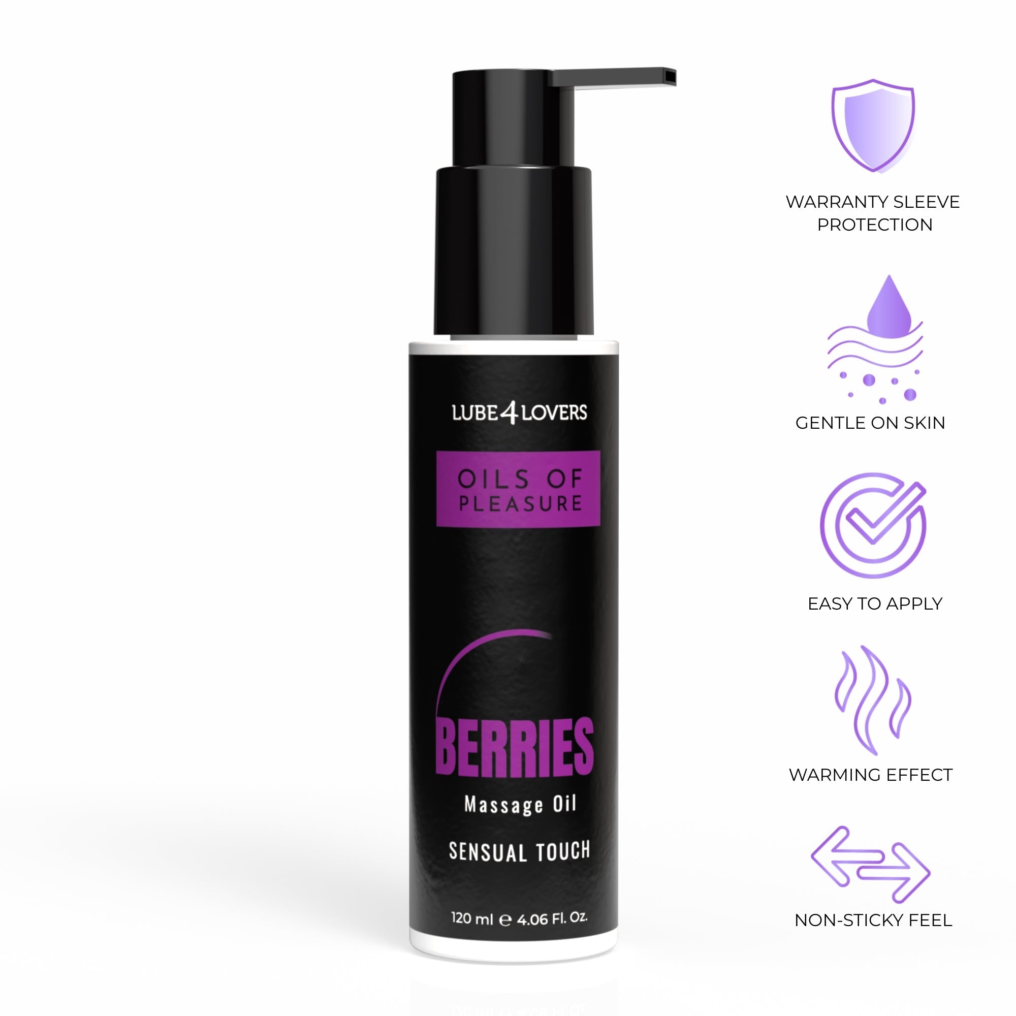 Olio da Massaggio Pleasure Frutti di Bosco 120 ml